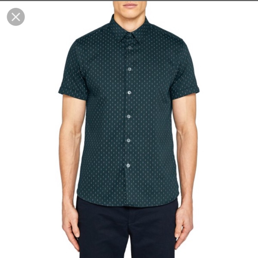 Ted Baker Mens short sleeve printed shirt